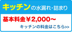 キッチンの水漏れ・詰まり